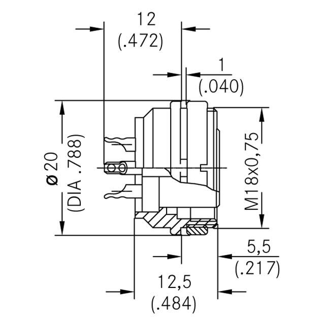 T 3478 150 Amphenol Tuchel Industrial  Rundsteckverbindergehäuse